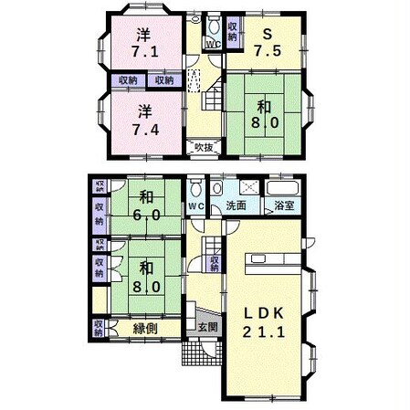 いぶきの一丁目戸建ての物件間取画像